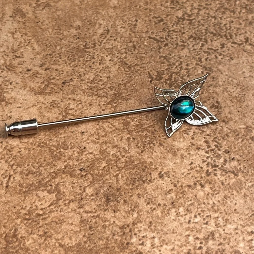 Vintage silver butterfly pin